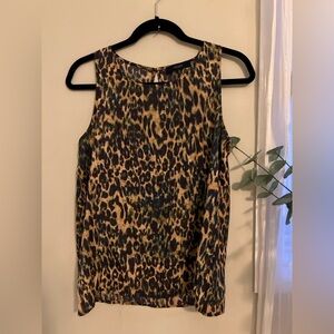 Leopard Print Sleeveless Top